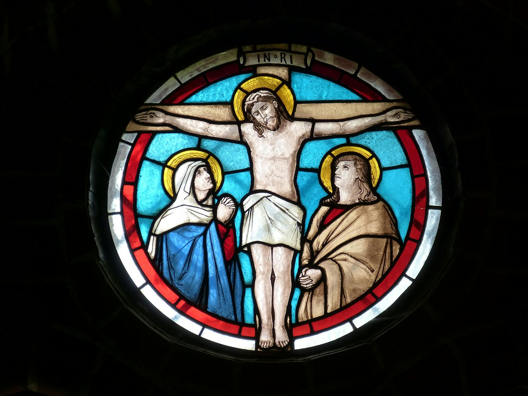 jesus christ stained glass